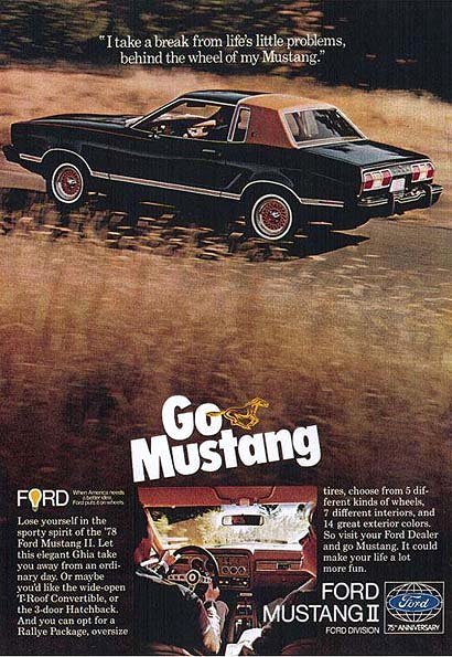 1978 Ford Mustang Advertising